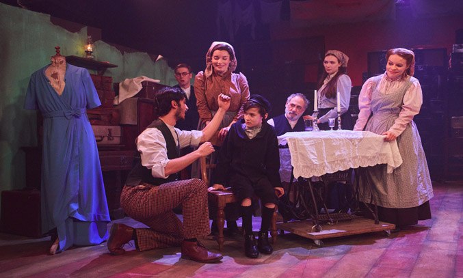 Robert Tripolino as Sal, Rebecca Trehearn as Rebecca and the cast of RAGS