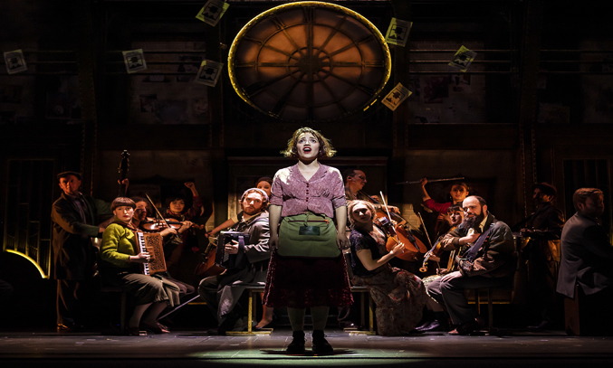 Audrey Brisson and cast in AMELIE THE MUSICAL
