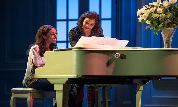 Alexandra Burke and Emmy Willow in THE BODYGUARD. Photo Paul Coltas