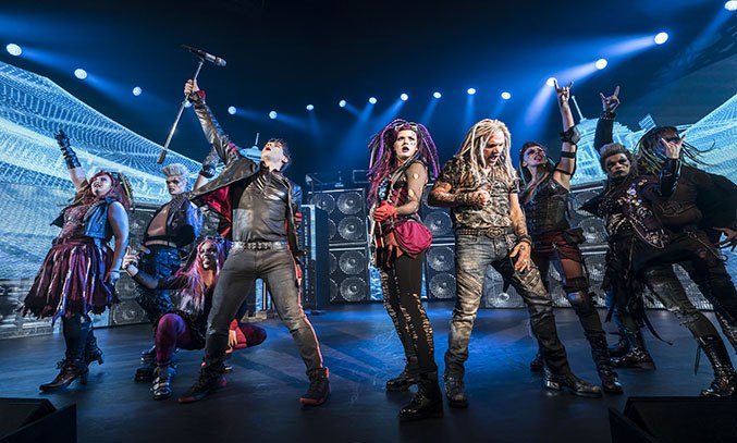 The cast of WE WILL ROCK YOU UK Tour